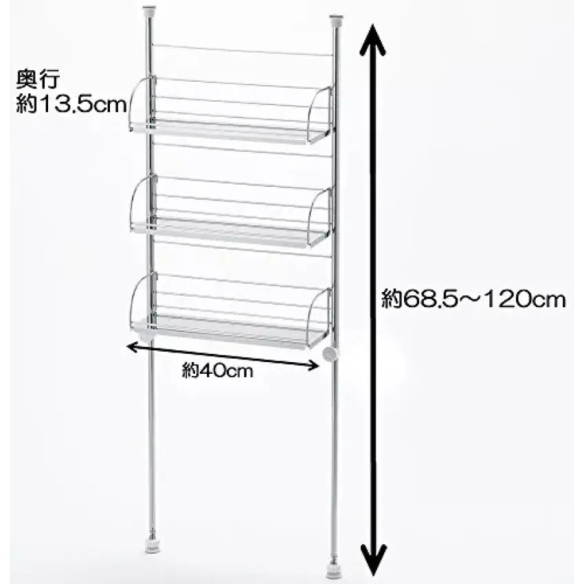 Kouriten [現貨] 日本製造 Yoshikawa 不銹鋼伸張式調味料架 image 5