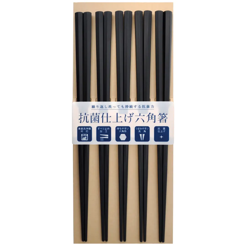 Kouriten [現貨] 日本製造 Sun Life 抗菌 六角 PBT 筷子 image 2