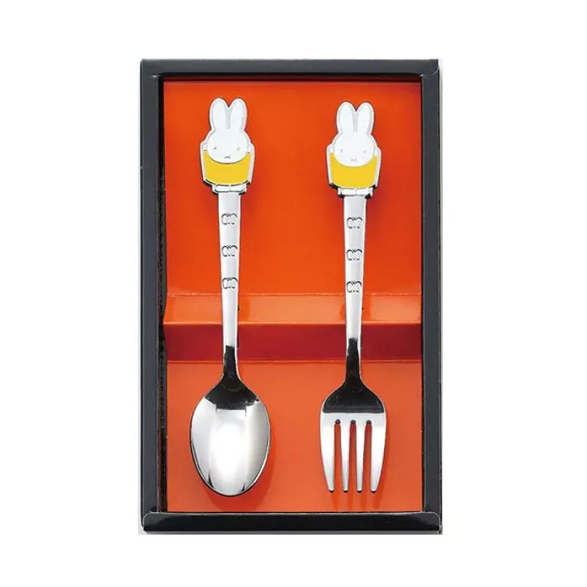 Kouriten [現貨] 日本製造 Tamaha Miffy 不銹鋼餐具兩件裝 image 2