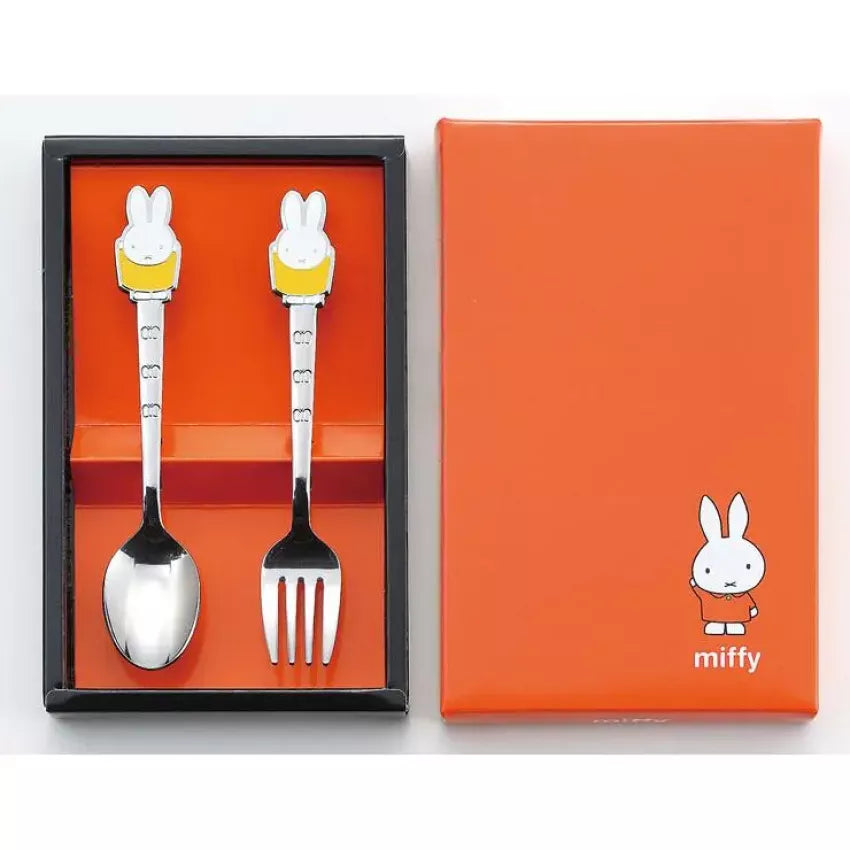 Kouriten [現貨] 日本製造 Tamaha Miffy 不銹鋼餐具兩件裝 image 1