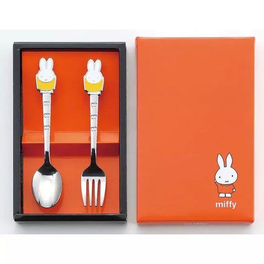 Kouriten [現貨] 日本製造 Tamaha Miffy 不銹鋼餐具兩件裝 image 1