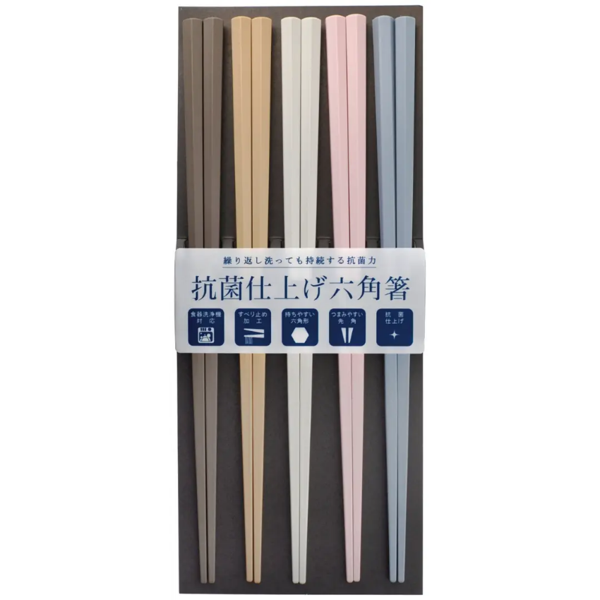 Kouriten [現貨] 日本製造 Sun Life 抗菌 六角 PBT 筷子 image 1