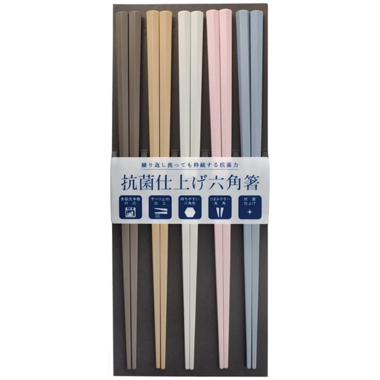Kouriten [現貨] 日本製造 Sun Life 抗菌 六角 PBT 筷子 image 1