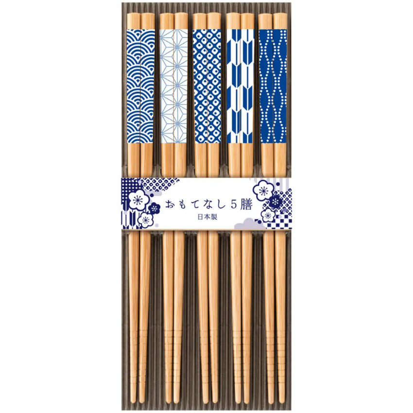 Kouriten [現貨] 日本製造 Sun Life 來客用青花紋竹筷子 2種款式 image 1