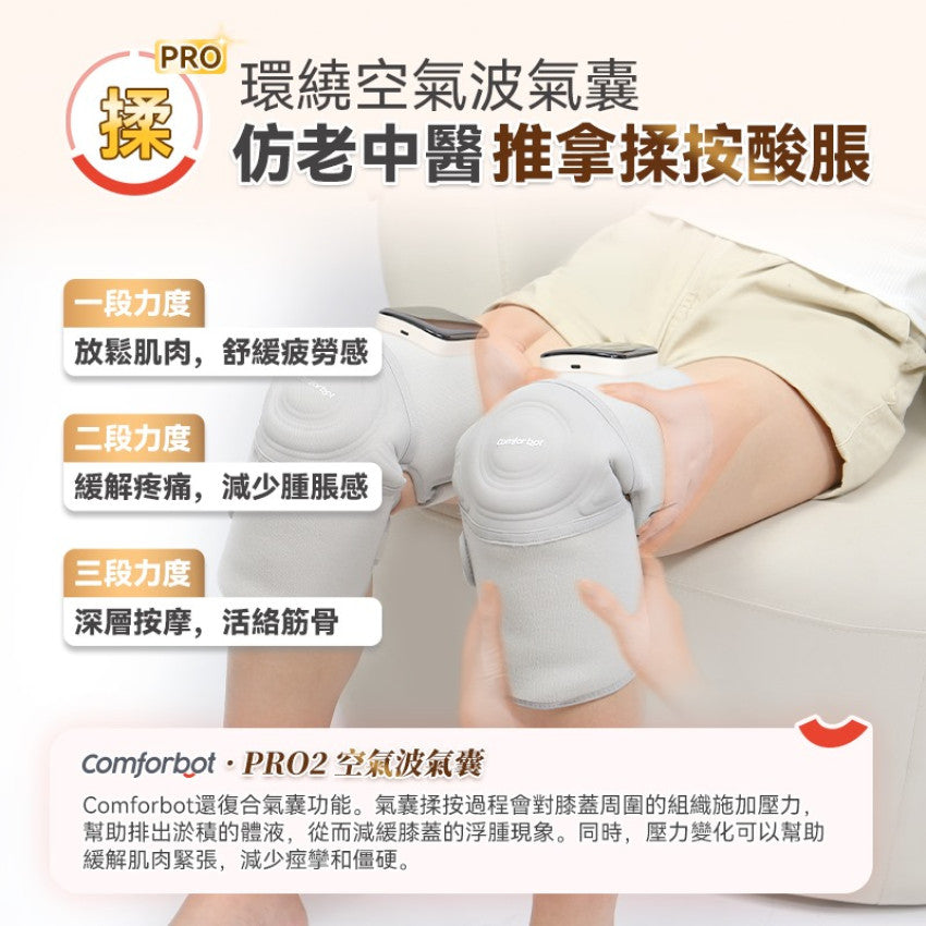 Kouriten [限時預購] Comforbot無線紅熱振揉四合強效深層緩損養膝多關節理療儀PRO image 4