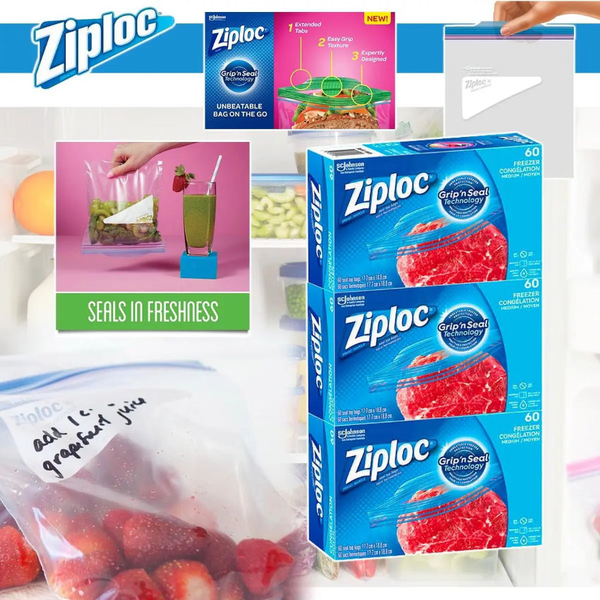 Kouriten [現貨] 美國 Ziploc 萬用密實袋 中碼 / 細碼 image 1