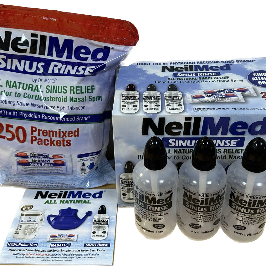 Kouriten [現貨] NeilMed 鼻腔清洗套裝 (250 包 + 洗鼻樽3個 ) image 4
