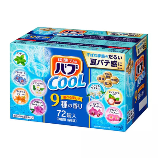 Kouriten [現貨] 日本製造花王碳酸浸澡入浴劑72錠 (清涼型) image 1