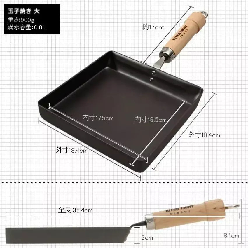 Kouriten [現貨] 日本製造 River Light 窒化鐵玉子燒鍋 image 9