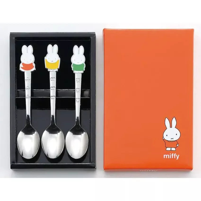 Kouriten [現貨] 日本製造 Tamaha Miffy 不銹鋼匙羹三件裝 image 1