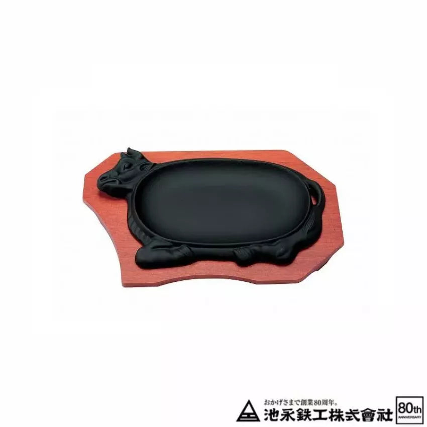 Kouriten [現貨] 日本製造 南部鉄器池永鉄工 牛形牛扒鐵板 image 1
